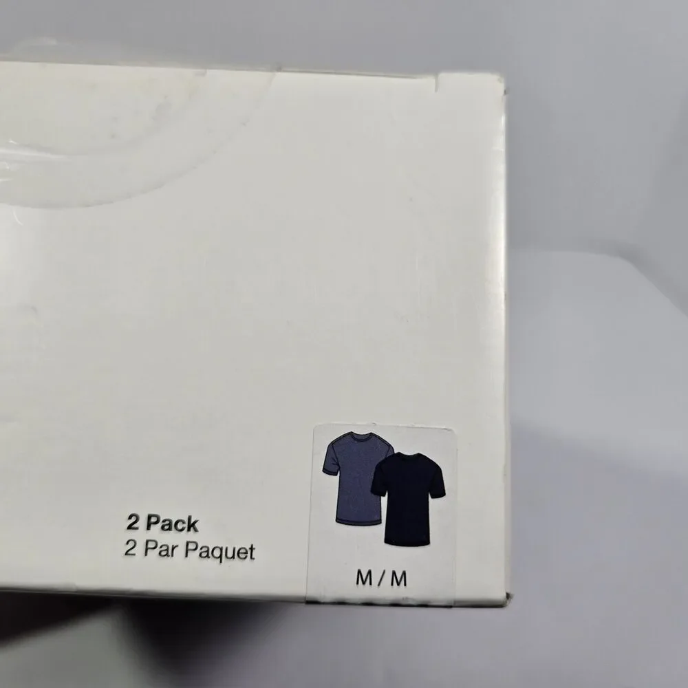Nike Jordan Flight Modal Mens Medium Crew Neck Undershirt Blue Navy Blue 2 Pack